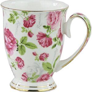Set of 4 ® Fine Bone China by FlorisHome  Coffee Mug Tea Cup 11 oz 330 ml used